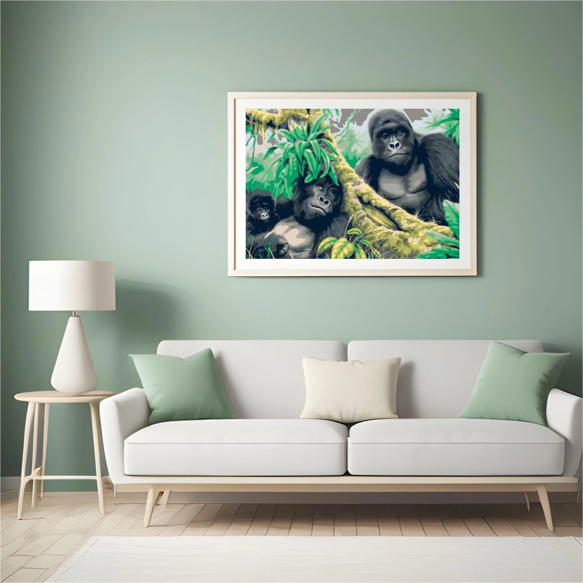 Diamond Painting - Famille de gorilles - SEOS®
