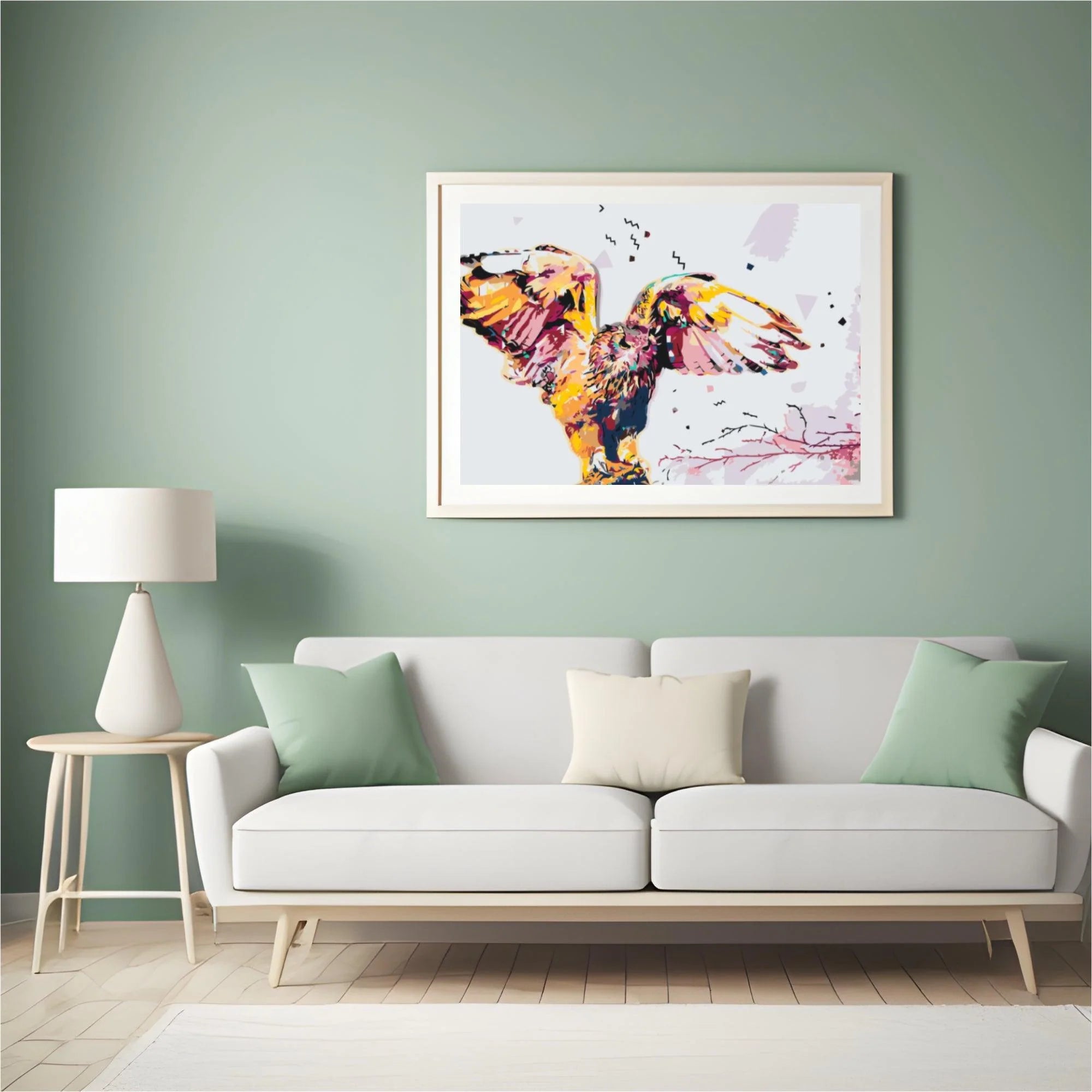 Diamond Painting - Hibou des neiges doré - SEOS®