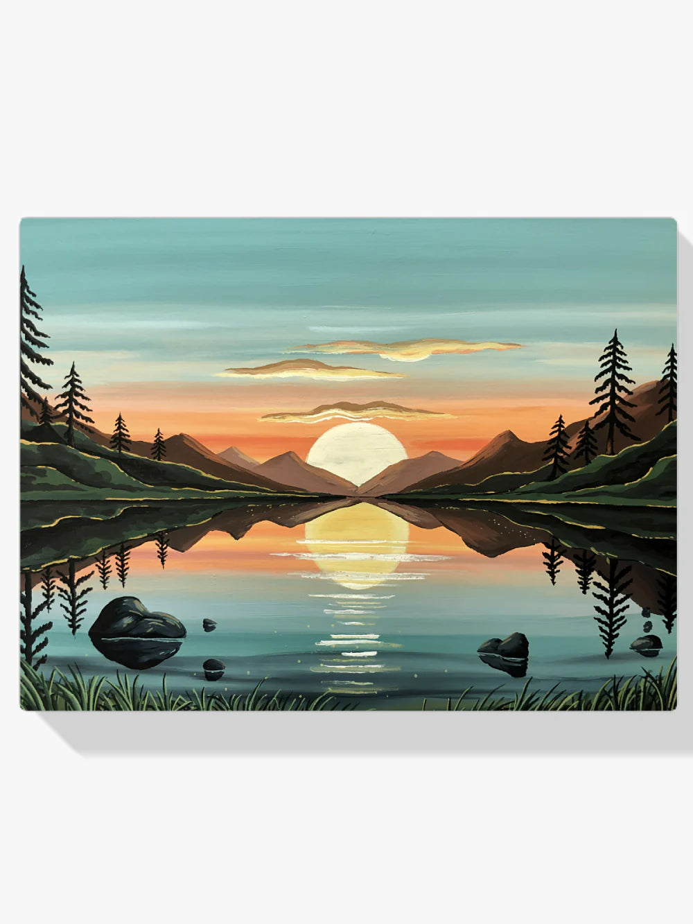 Diamond Painting - Réflexion dorée