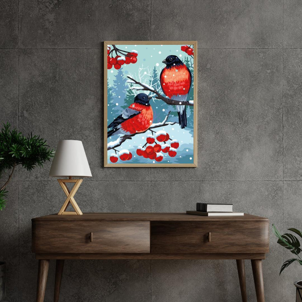 Diamond Painting - Chardonneret Élégué Blanc - SEOS®