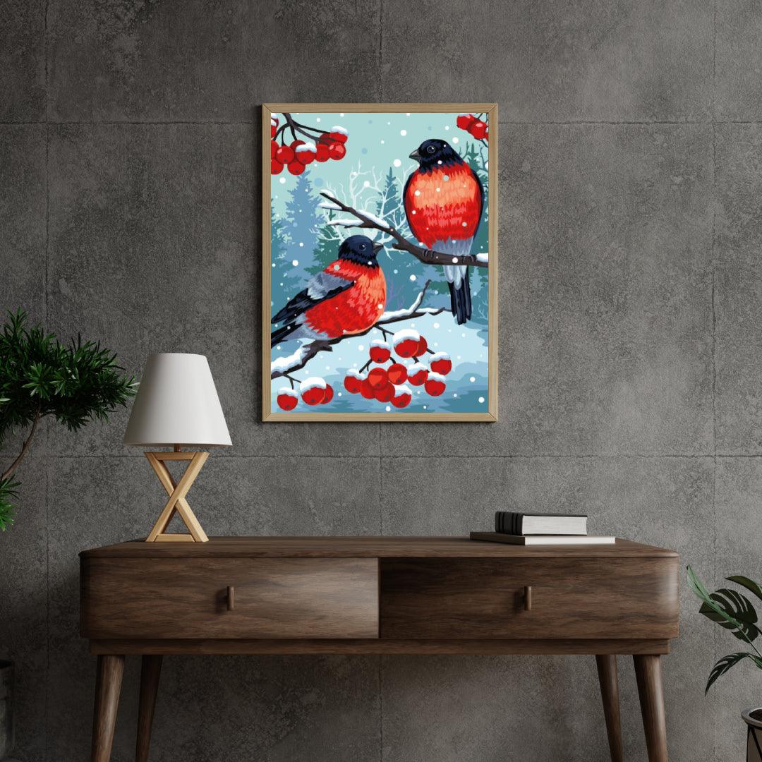 Diamond Painting - Chardonneret Élégué Blanc - SEOS®