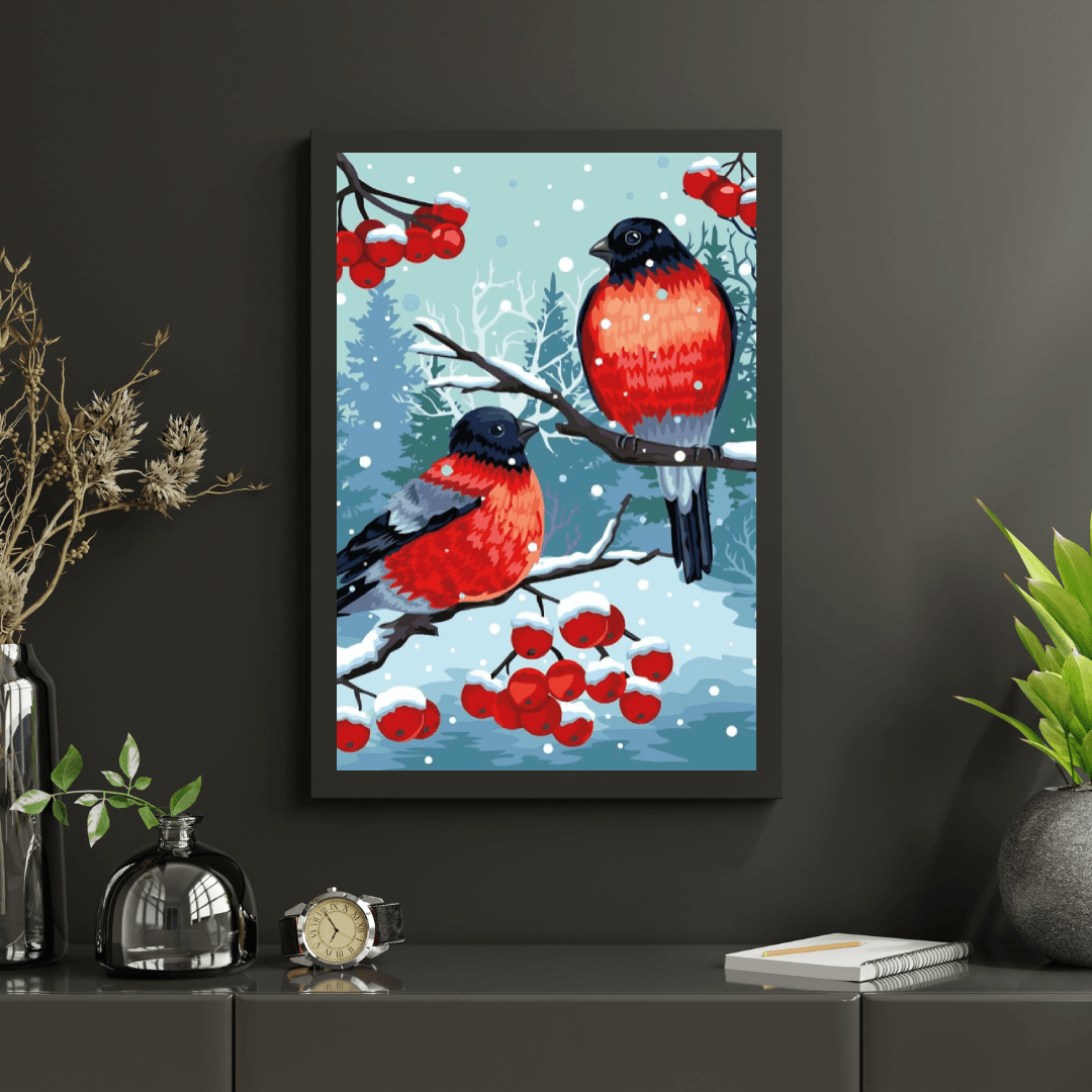 Diamond Painting - Chardonneret Élégué Blanc - SEOS®