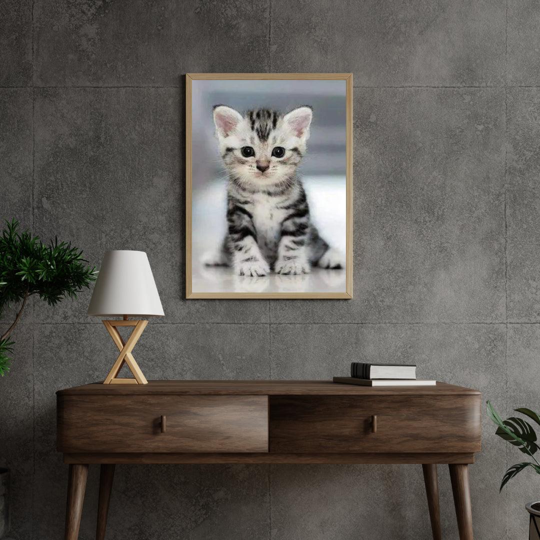 Diamond Painting - Chaton gris - SEOS®