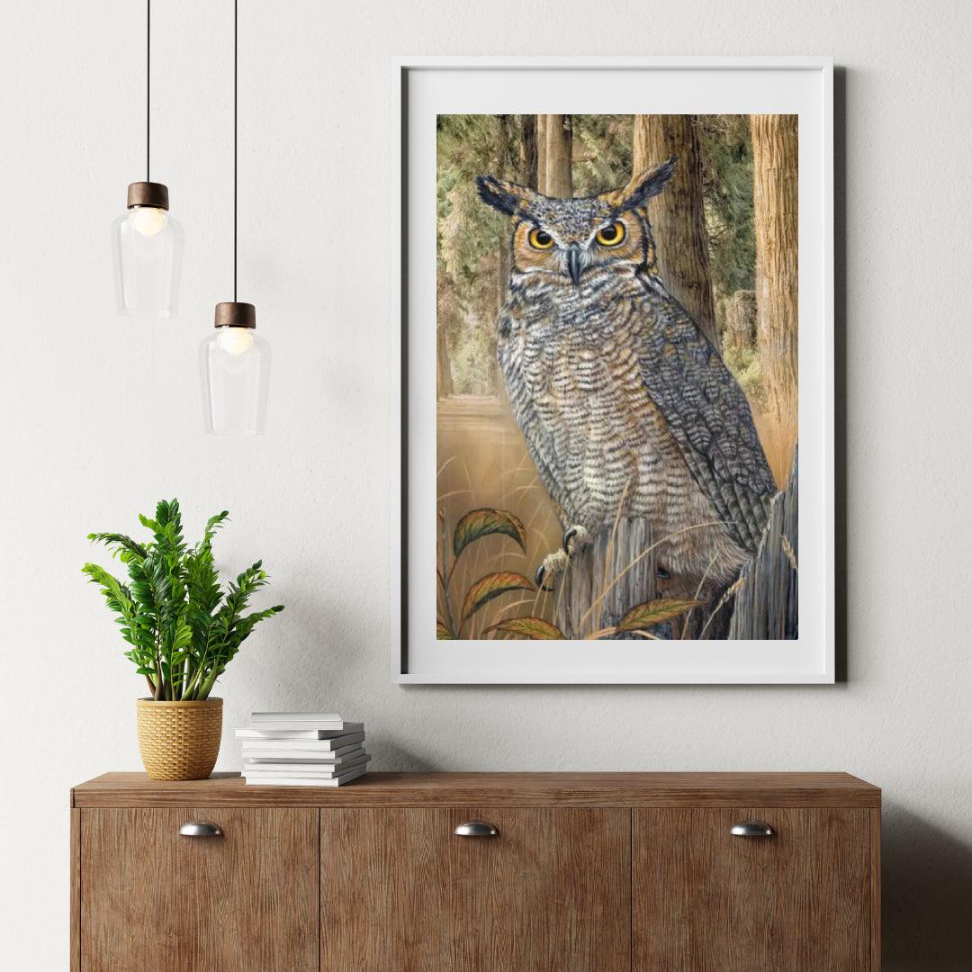 Diamond Painting - Grand Hibou Cornu