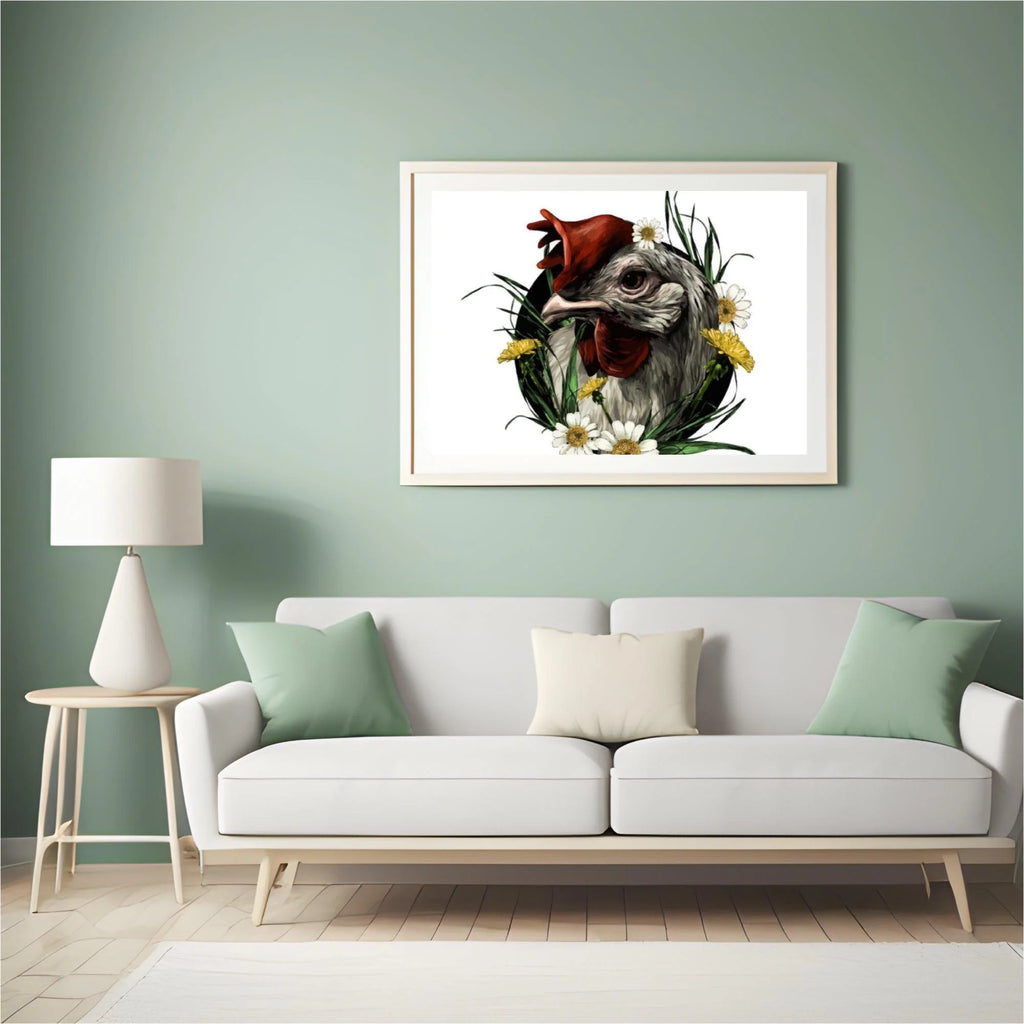 Diamond Painting - Coq dans un manteau de fleurs - SEOS®