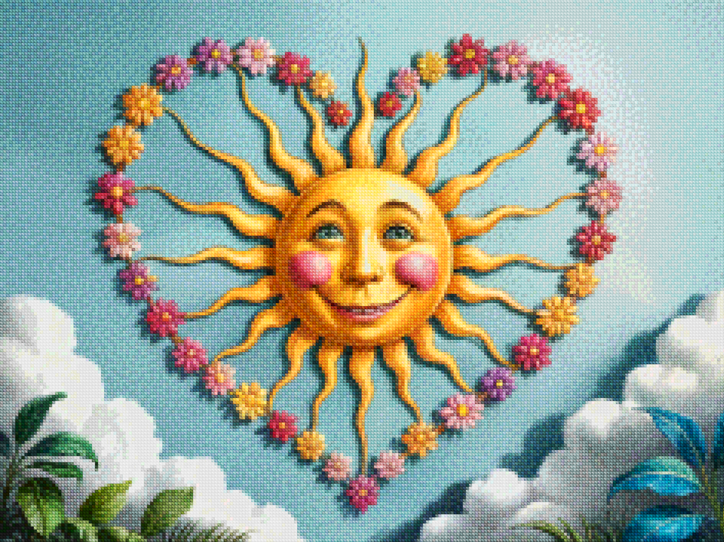 Diamond Painting - Cœur de soleil