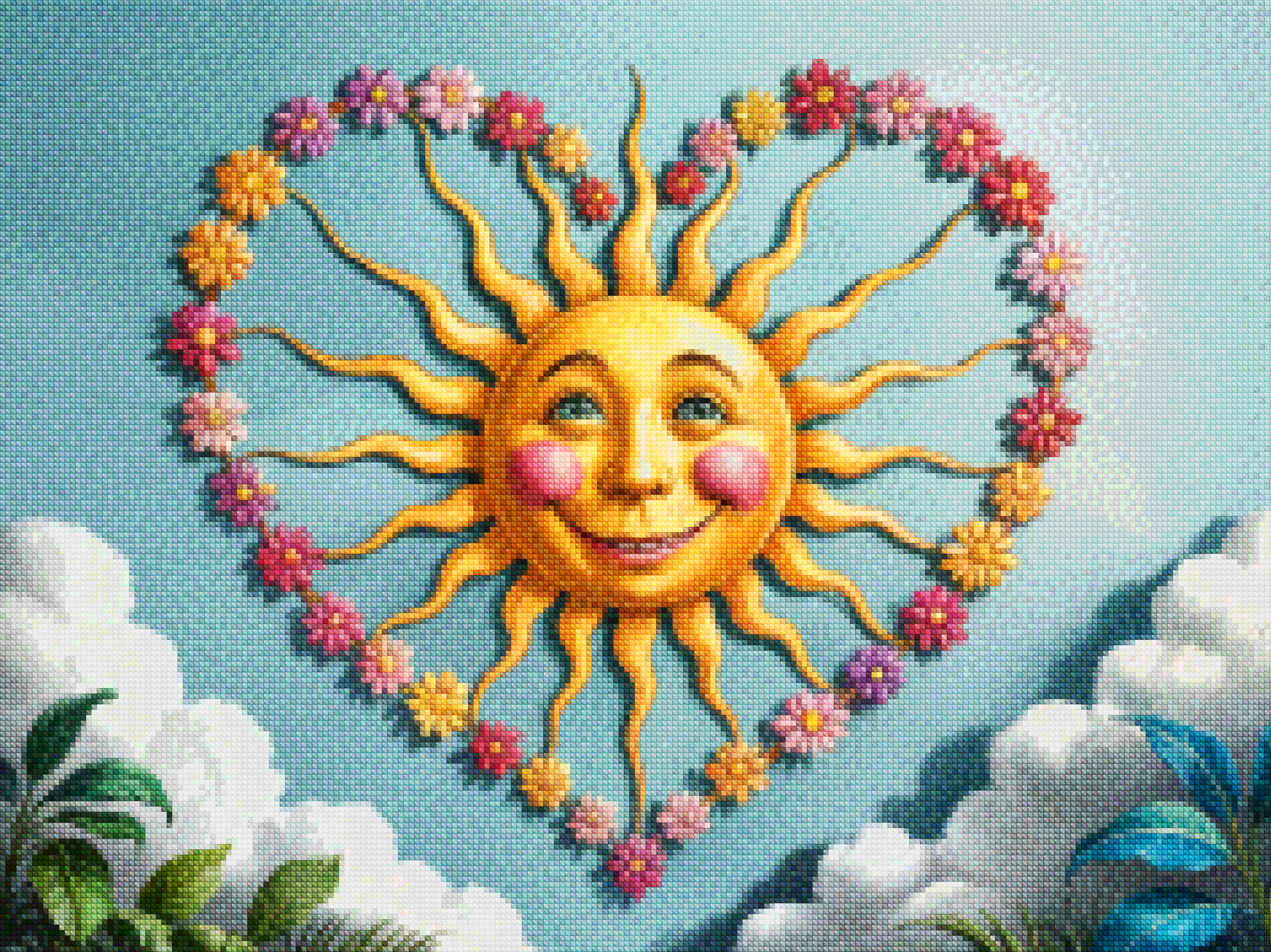 Diamond Painting - Cœur de soleil
