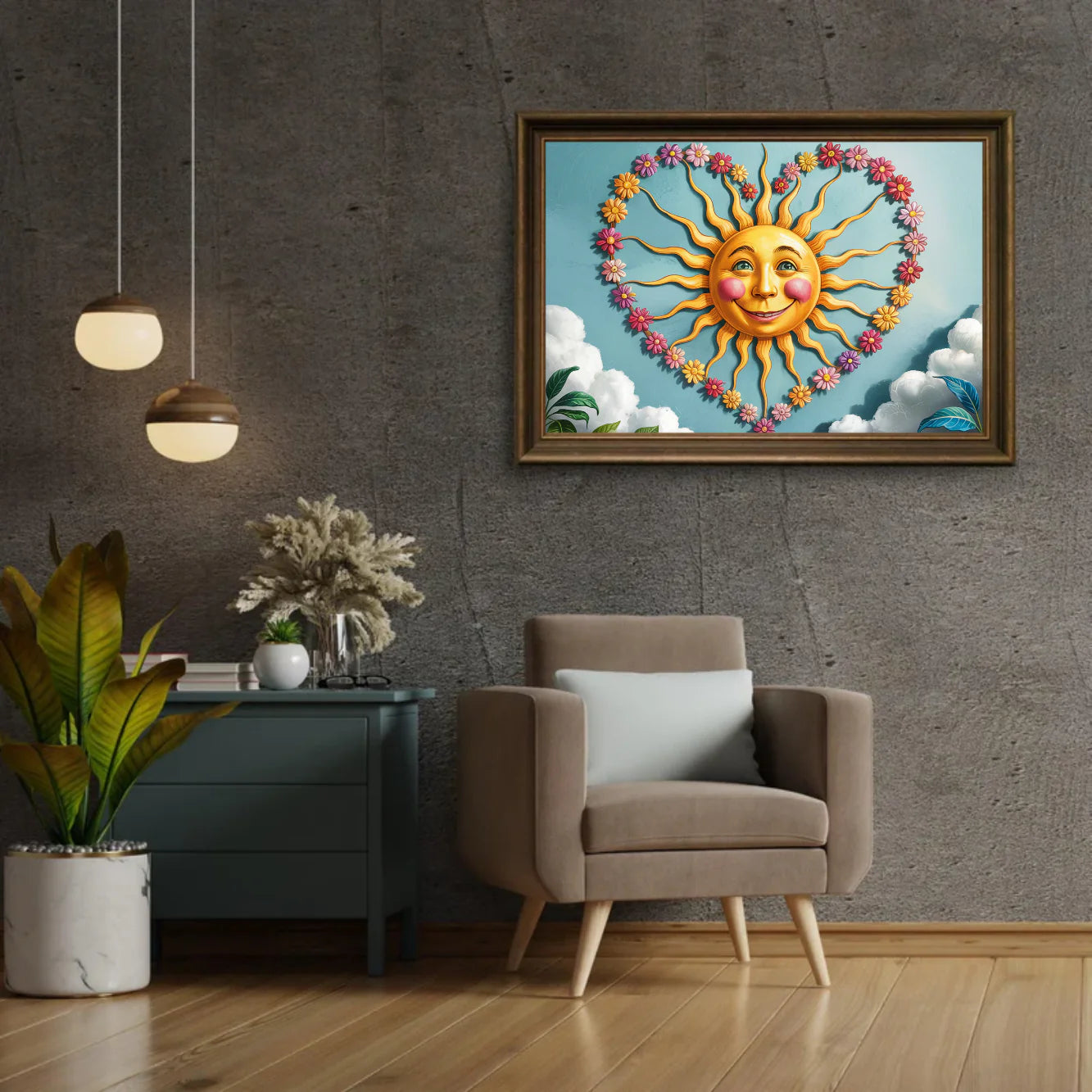 Diamond Painting - Cœur de soleil