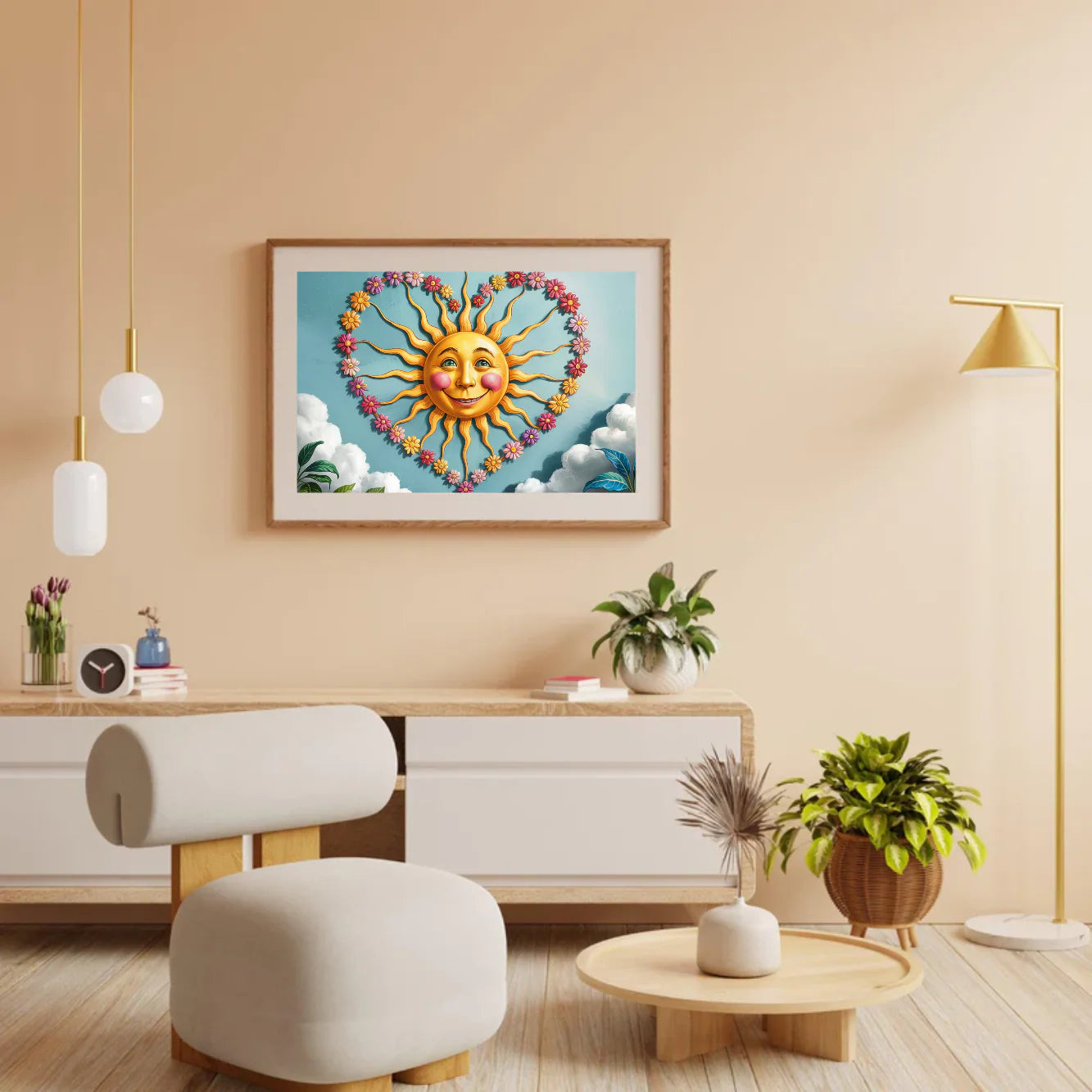 Diamond Painting - Cœur de soleil
