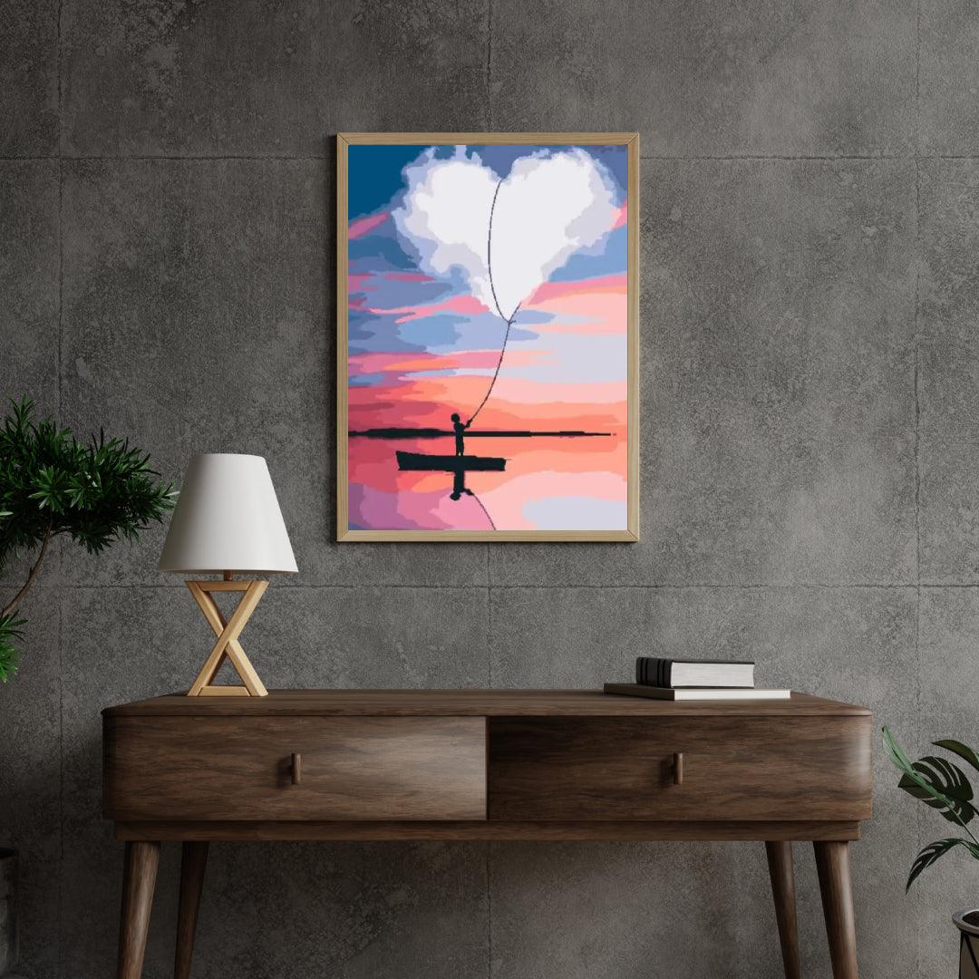 Diamond Painting - Coeur sur bateau - SEOS Shop ®