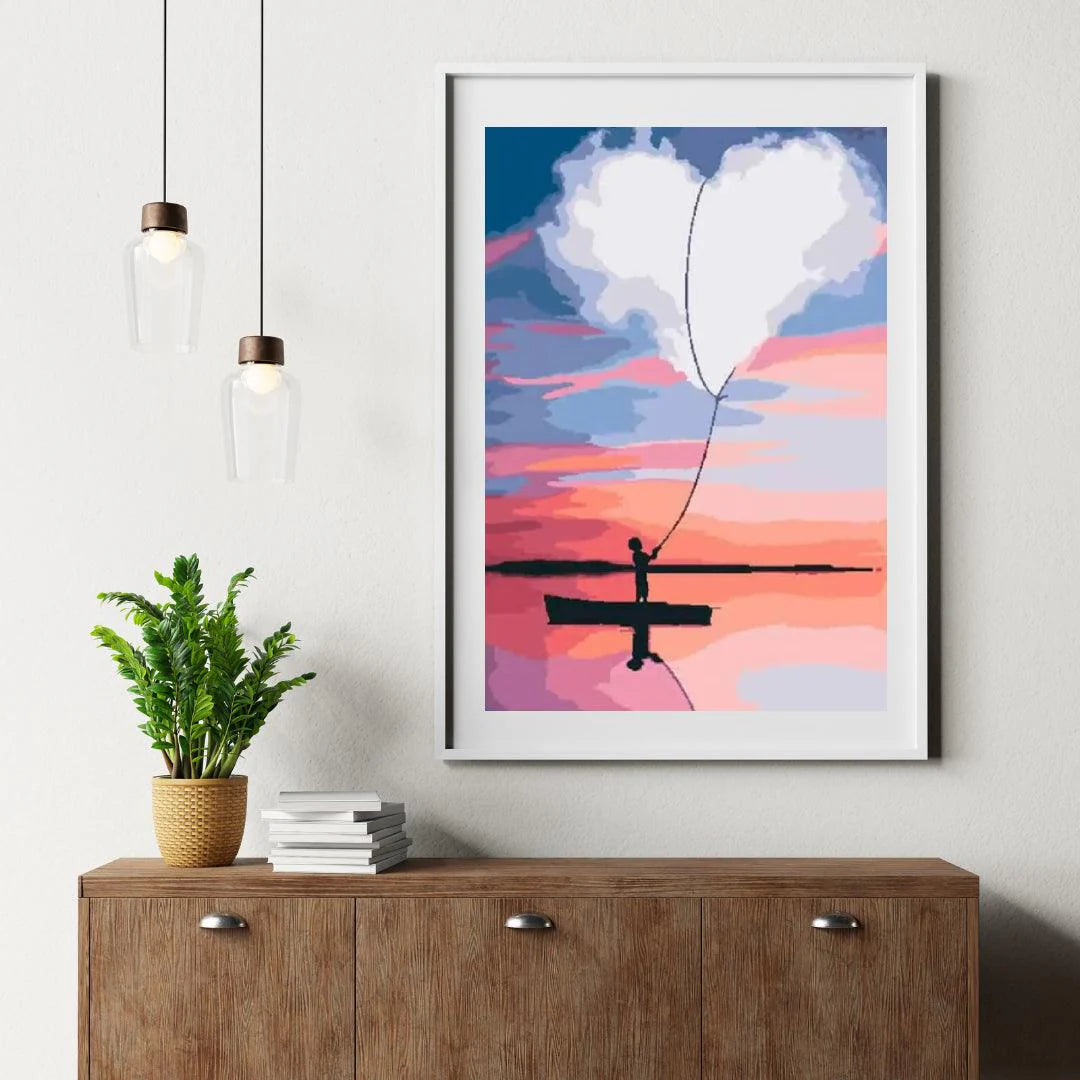 Diamond Painting - Coeur sur bateau - SEOS Shop ®
