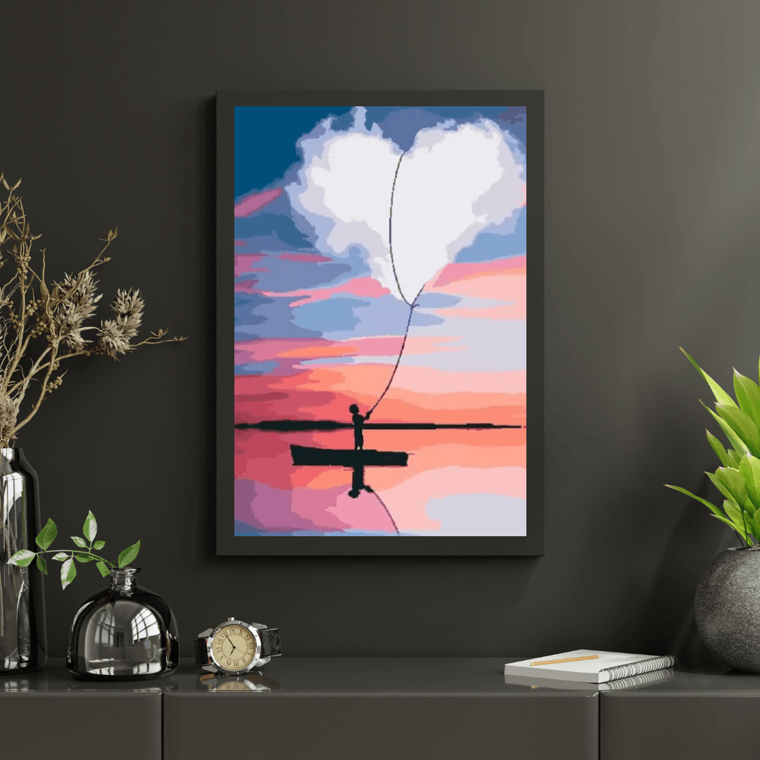 Diamond Painting - Coeur sur bateau - SEOS Shop ®