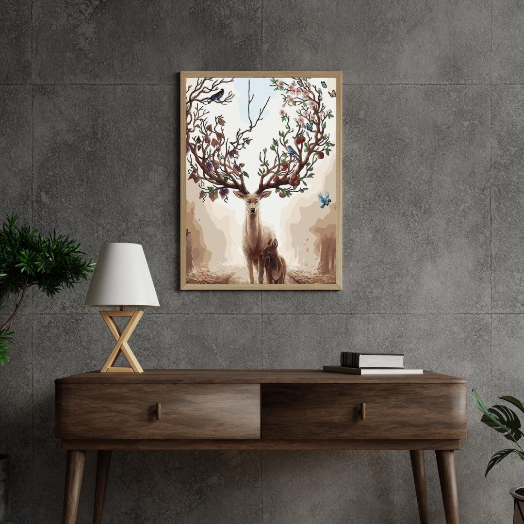 Diamond Painting - Cœur avec Bois de Printemps - SEOS®
