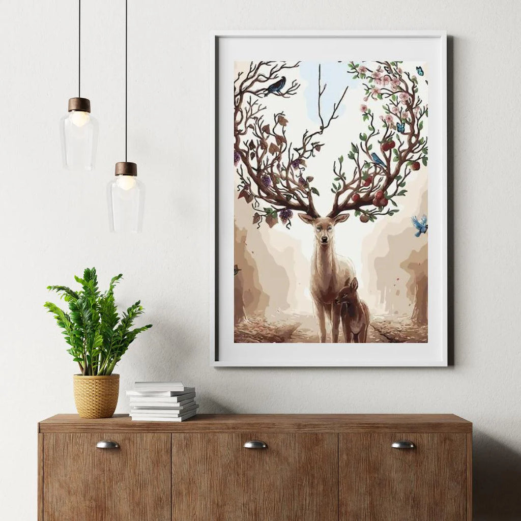 Diamond Painting - Cœur avec Bois de Printemps - SEOS®