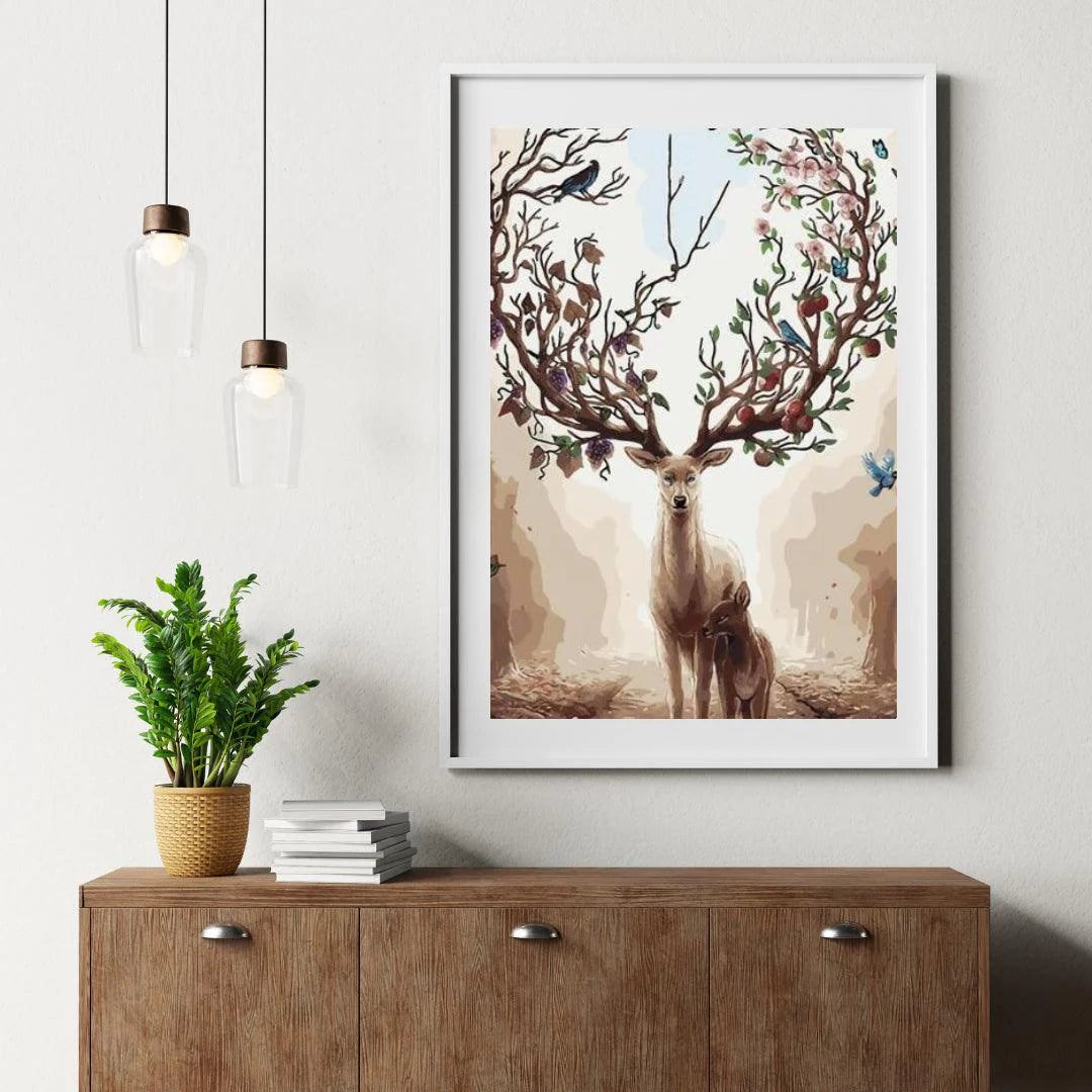 Diamond Painting - Cœur avec Bois de Printemps - SEOS®