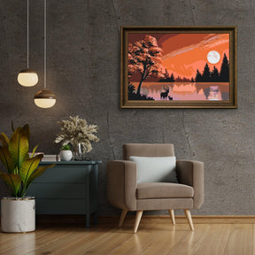 Diamond Painting - Cerfs dans la nature - SEOS®