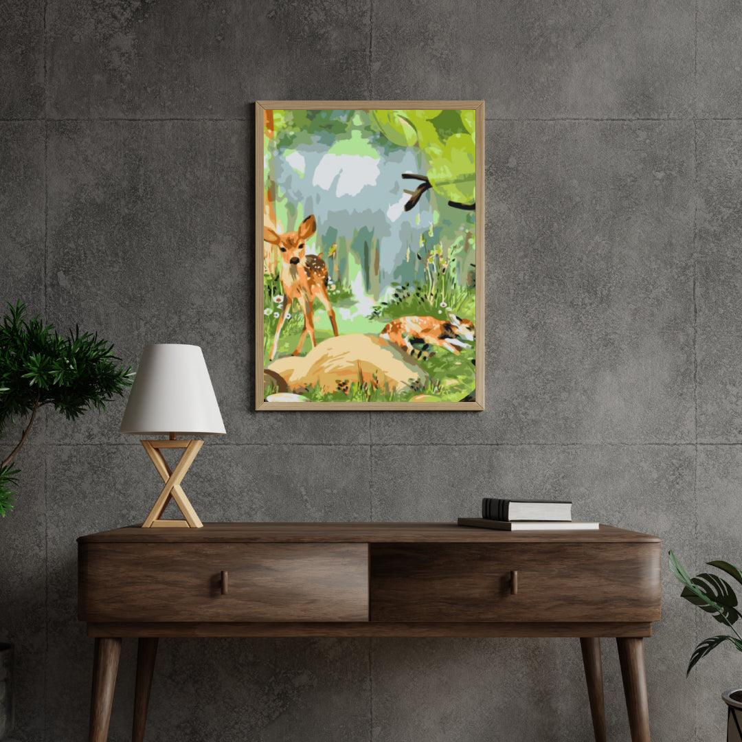 Diamond Painting - Cerfs dans la forêt - SEOS®