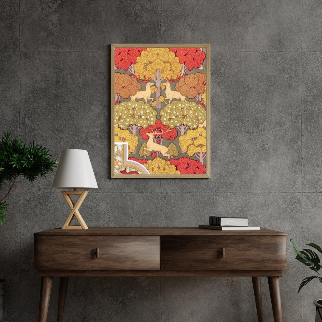 Diamond Painting - Tableau en toile de cervidés dans les bois