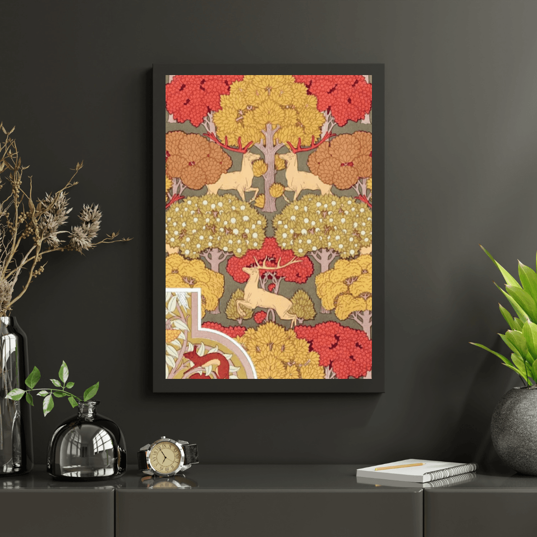 Diamond Painting - Tableau en toile de cervidés dans les bois