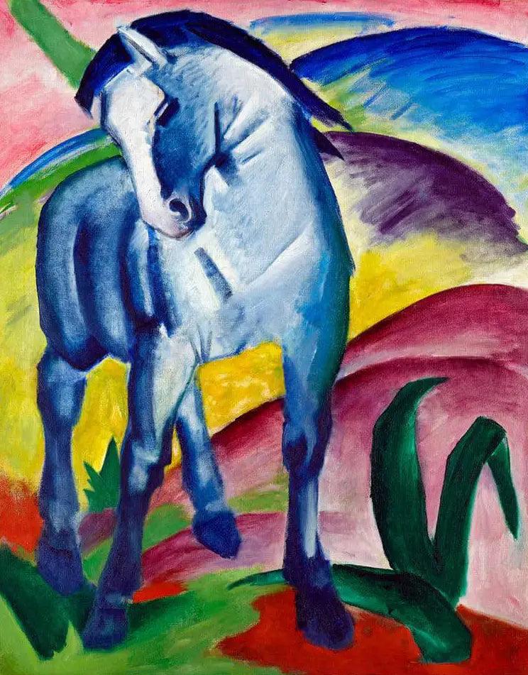 Diamond Painting - Le cheval bleu I Peinture de Franz Marc