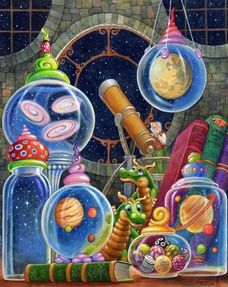 Diamond Painting - L'univers dans un pot