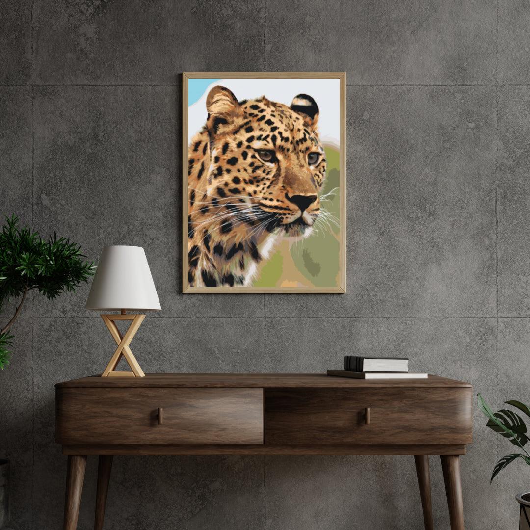 Diamond Painting - La vue de chasse d'une léopard - SEOS®