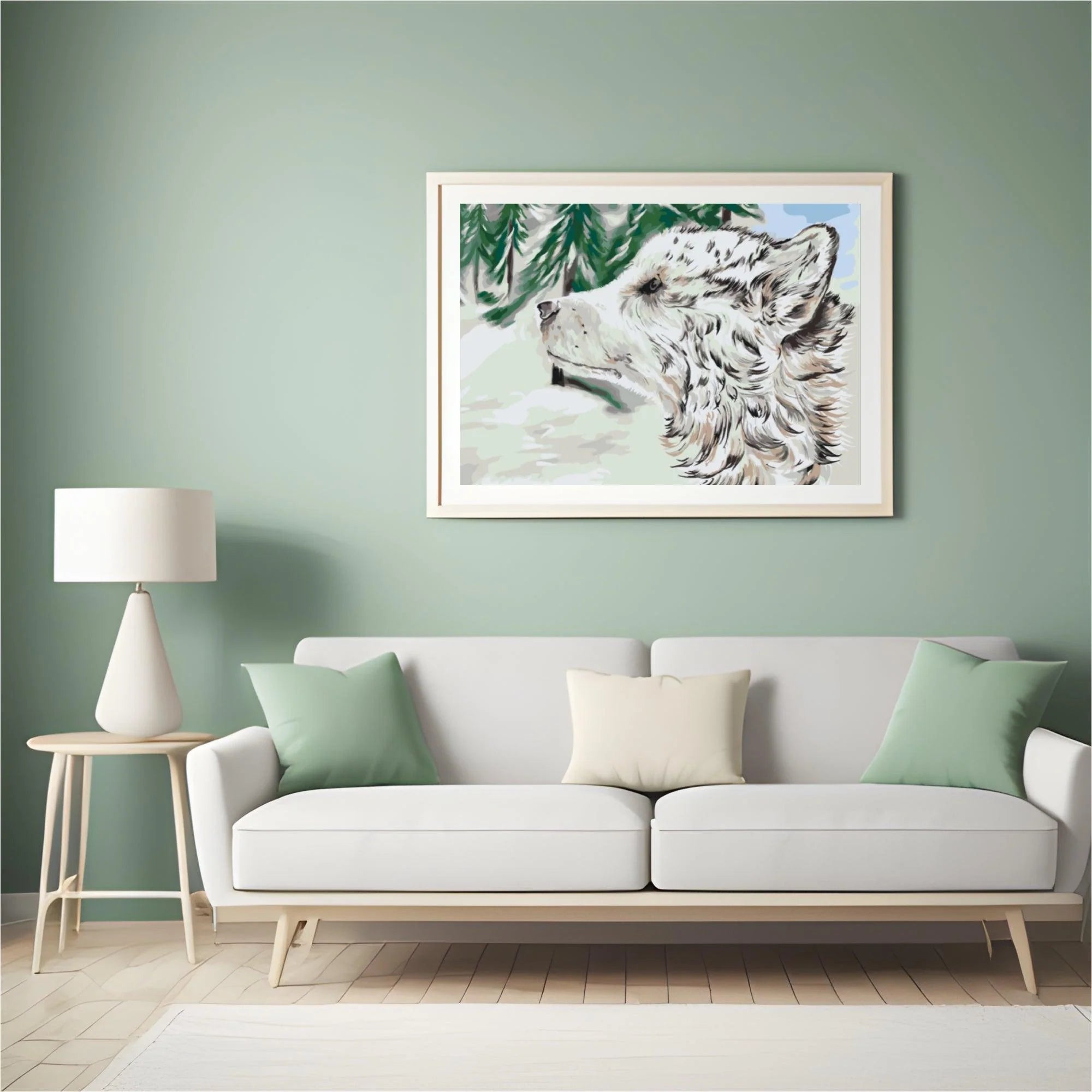Diamond Painting - Chien dans la neige - SEOS®