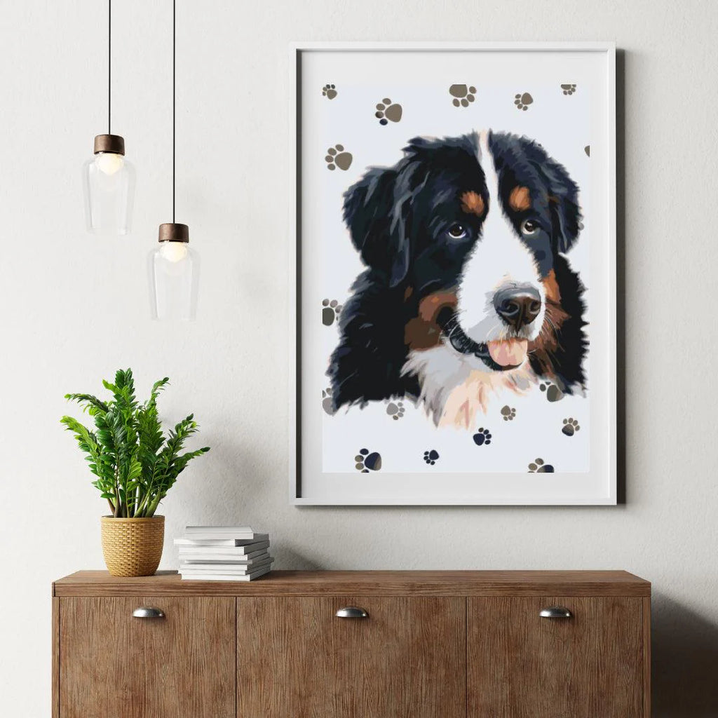 Diamond Painting - Chien avec des pattes rondes - SEOS®