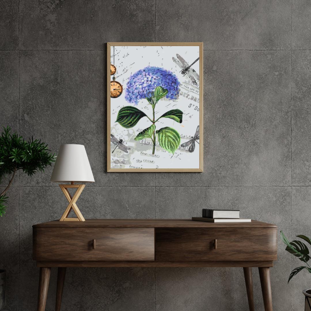 Diamond Painting - Hortensia et libellules - SEOS®