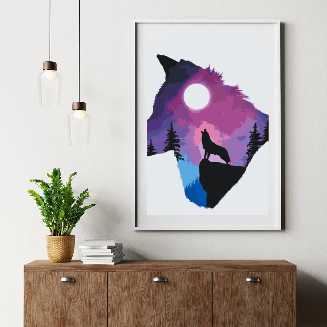 Diamond Painting - Loup qui pleure - SEOS®
