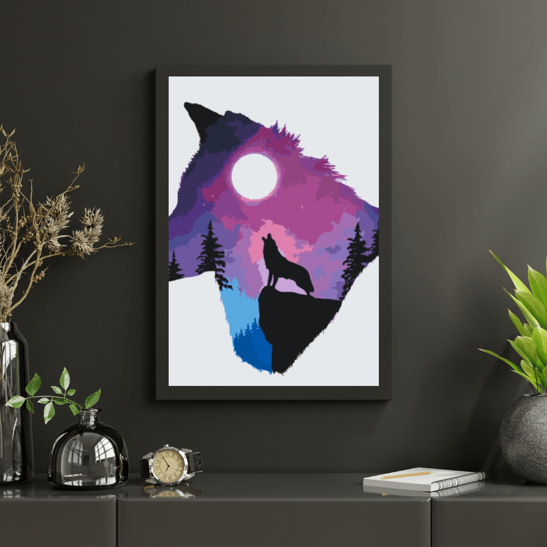 Diamond Painting - Loup qui pleure - SEOS®