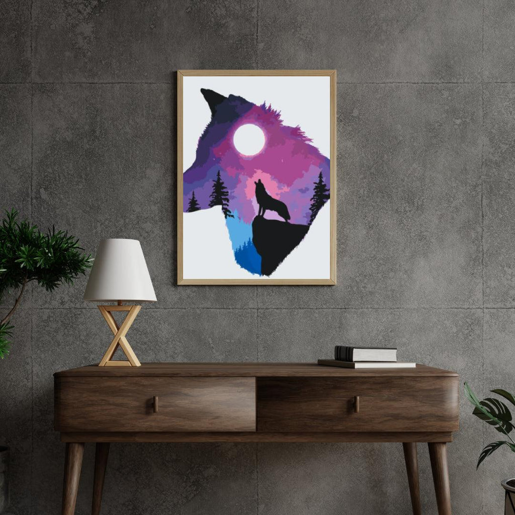 Diamond Painting - Loup qui pleure - SEOS®