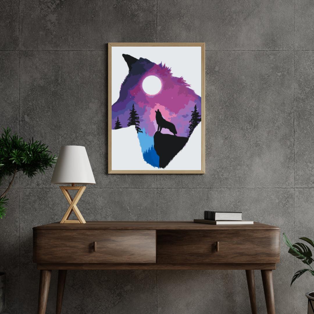 Diamond Painting - Loup qui pleure - SEOS®