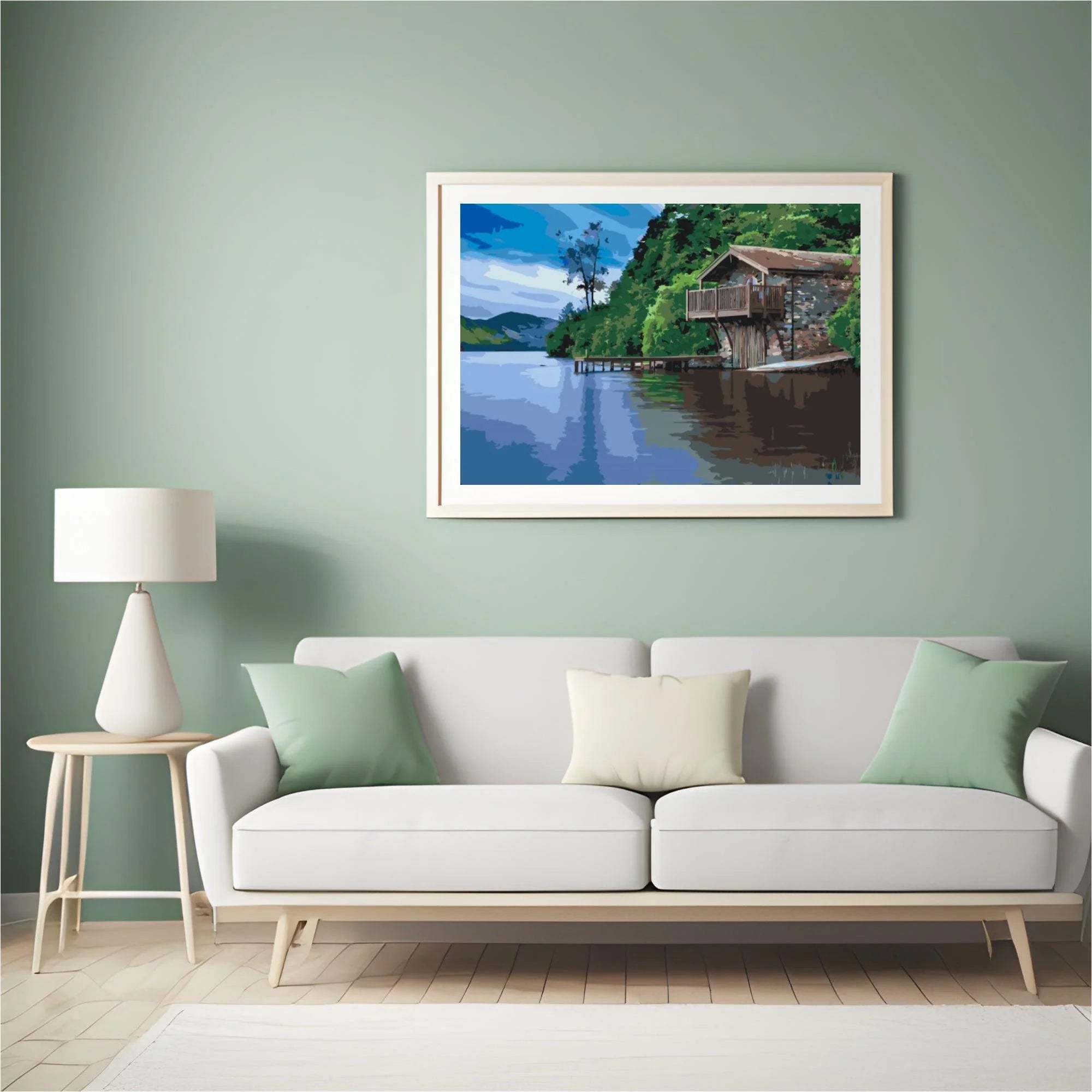 Diamond Painting - Petite maison au bord de l'eau - SEOS Shop ®