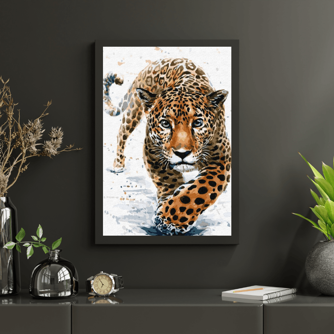 Diamond Painting - Chasse au léopard - SEOS®