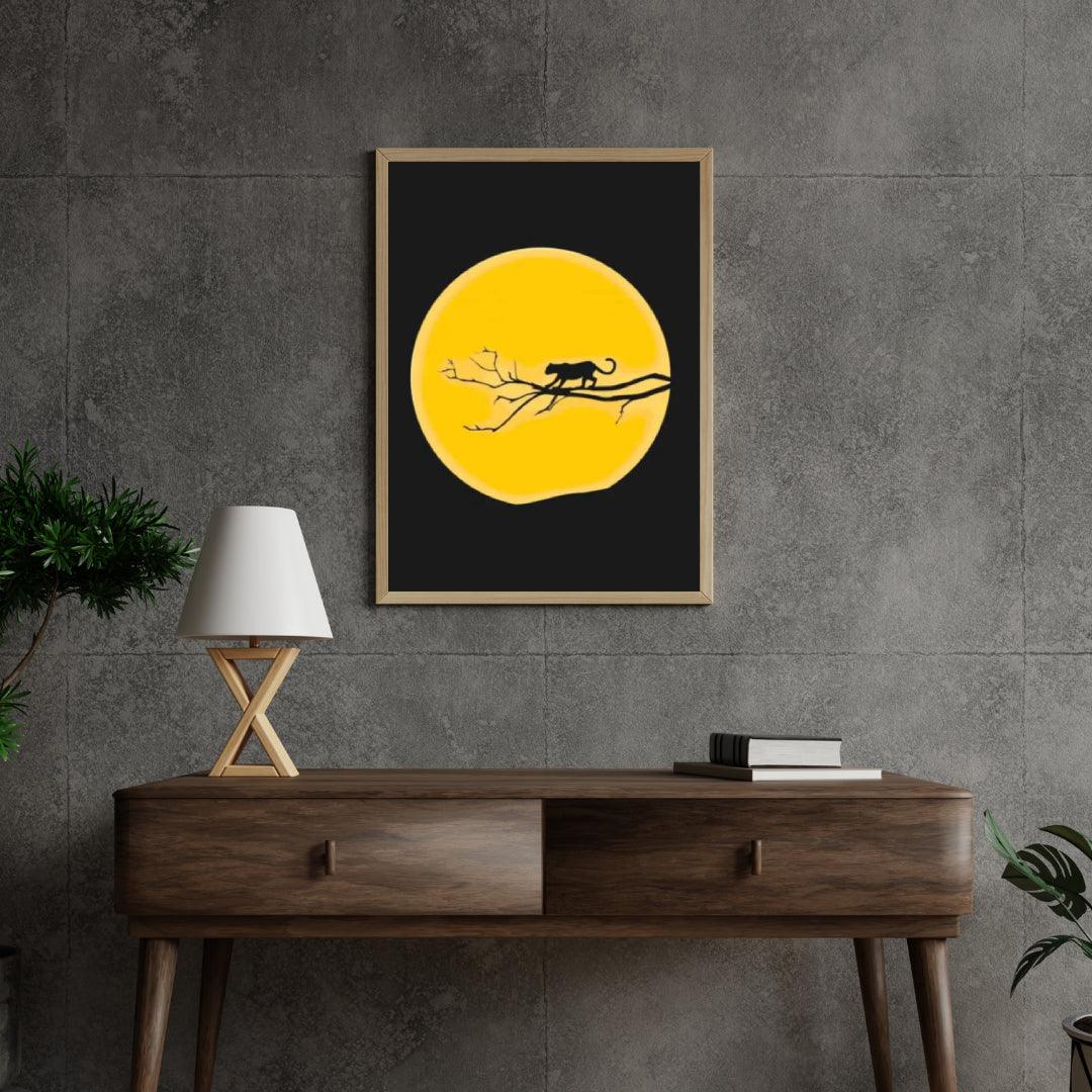 Diamond Painting - Jaguar sous une pleine lune - SEOS®