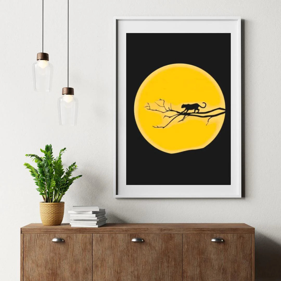 Diamond Painting - Jaguar sous une pleine lune - SEOS®