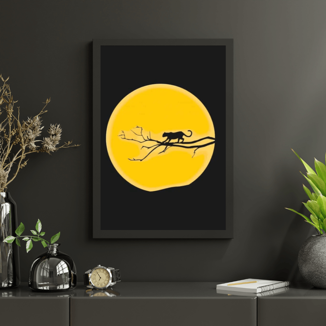 Diamond Painting - Jaguar sous une pleine lune - SEOS®