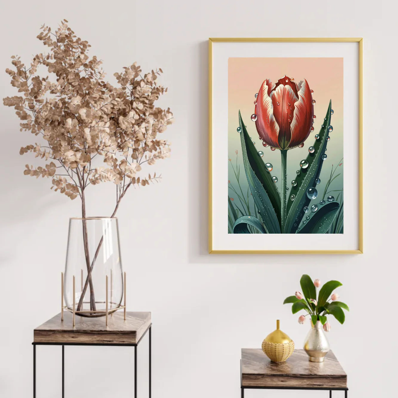 Diamond Painting - Goutte de rosée carmin