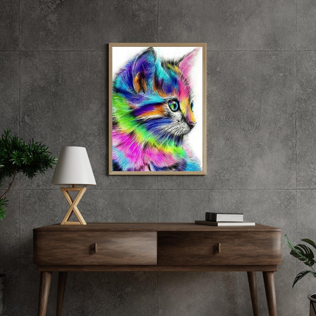 Diamond Painting - Chat en différentes couleurs - SEOS®