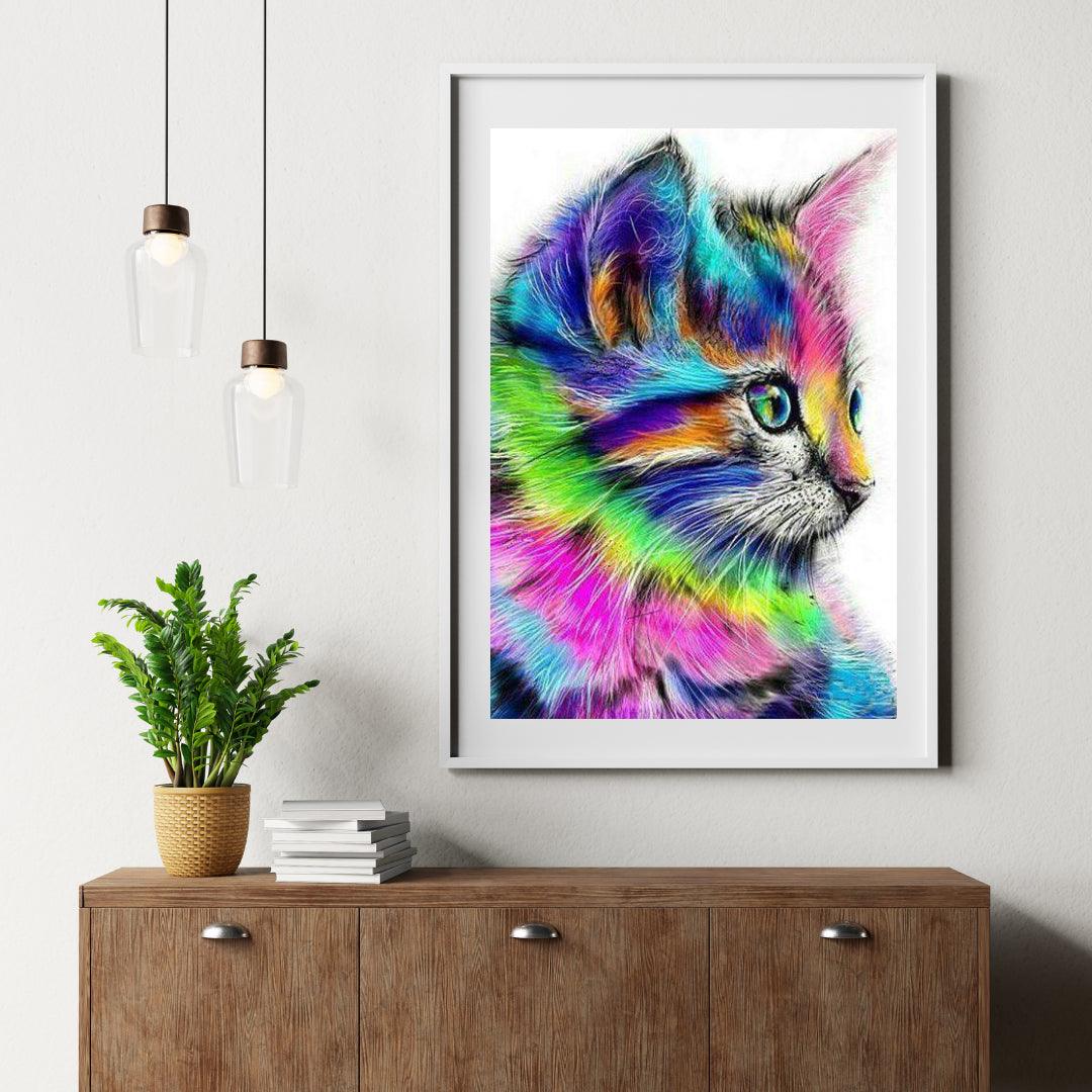 Diamond Painting - Chat en différentes couleurs - SEOS®