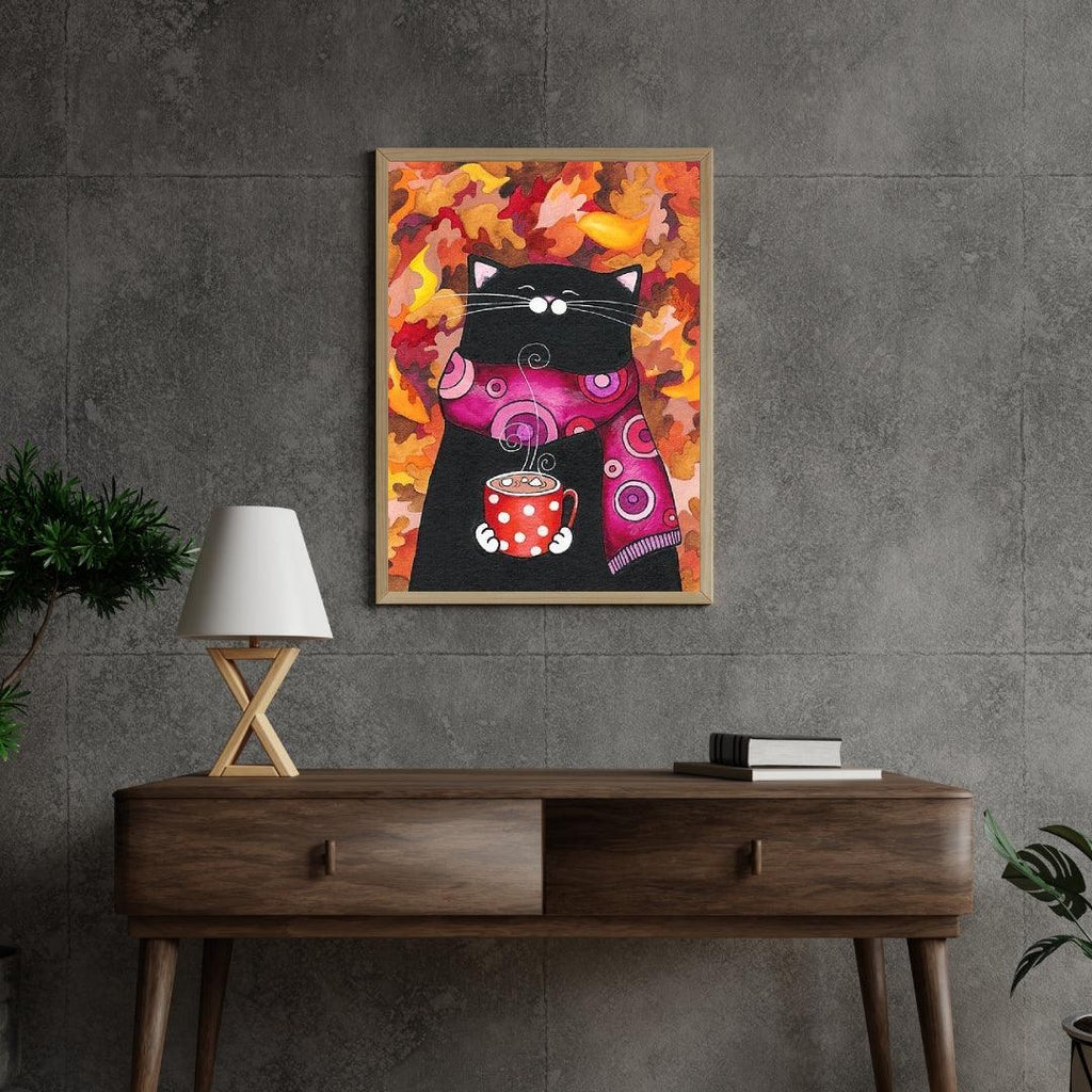 Diamond Painting - Chat avec des guimauves - SEOS®