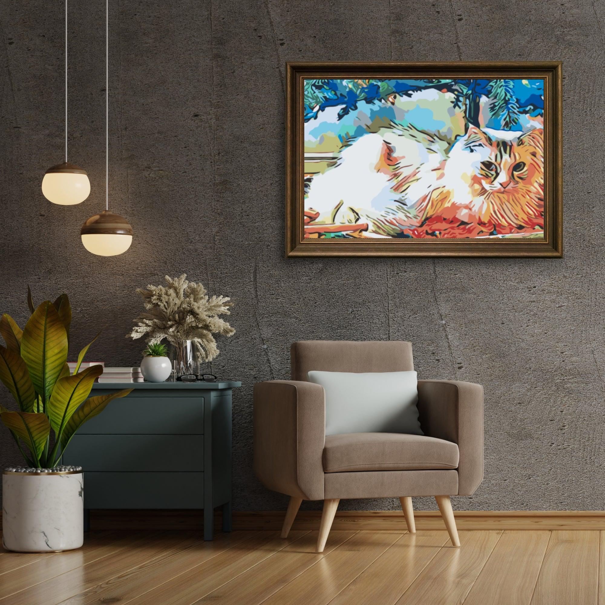 Diamond Painting - Chat sous l'arbre - SEOS®