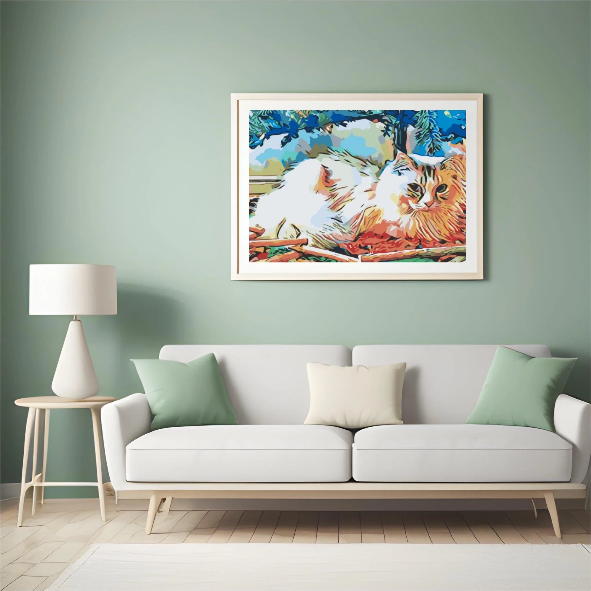 Diamond Painting - Chat sous l'arbre - SEOS®
