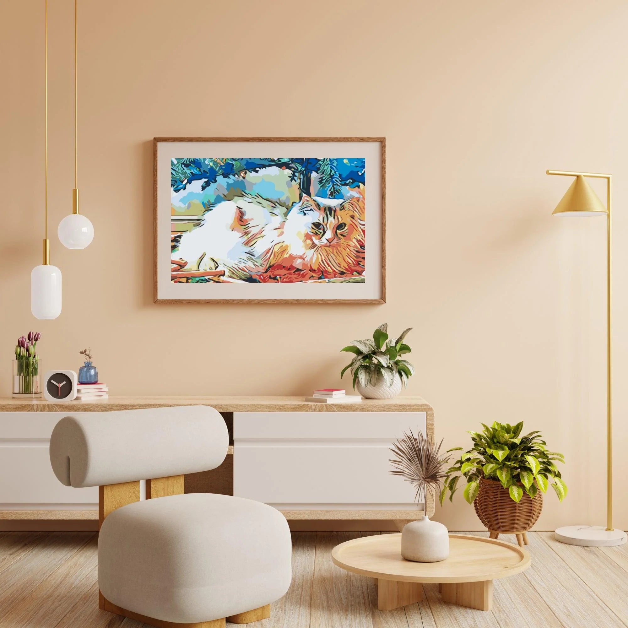 Diamond Painting - Chat sous l'arbre - SEOS®