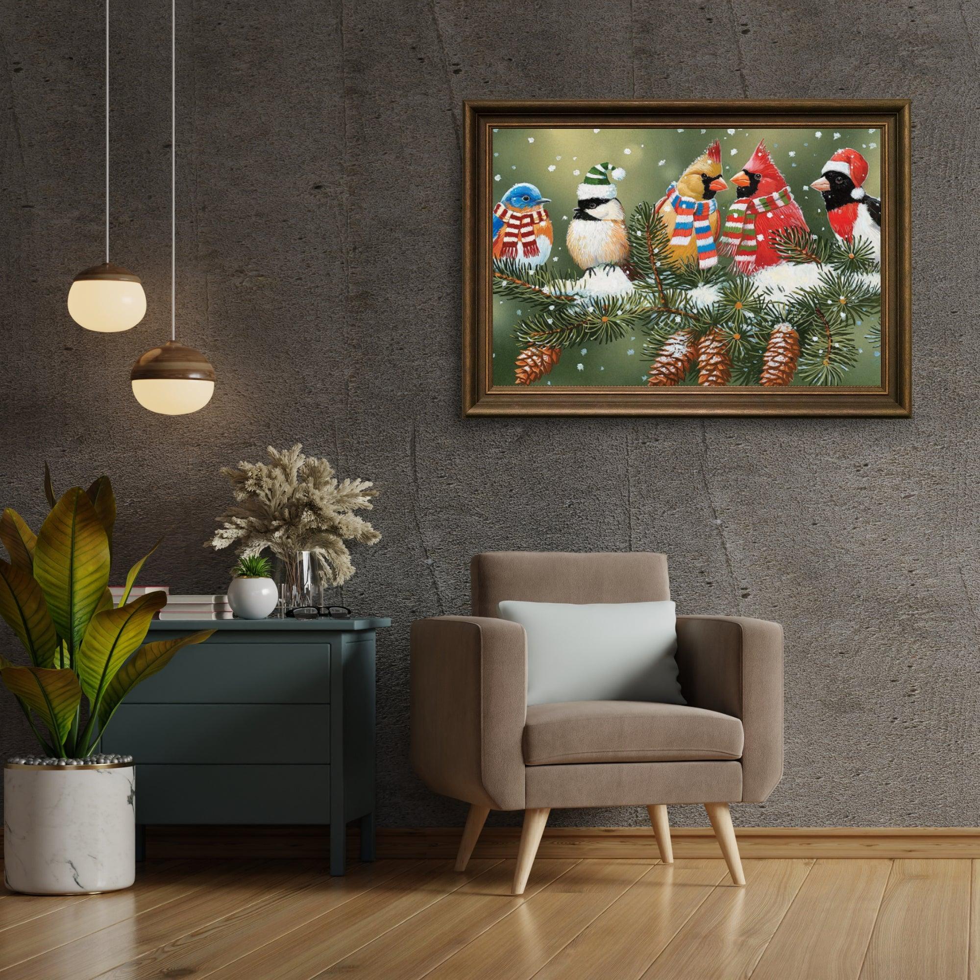 Diamond Painting - Oiseaux de Noël - SEOS®