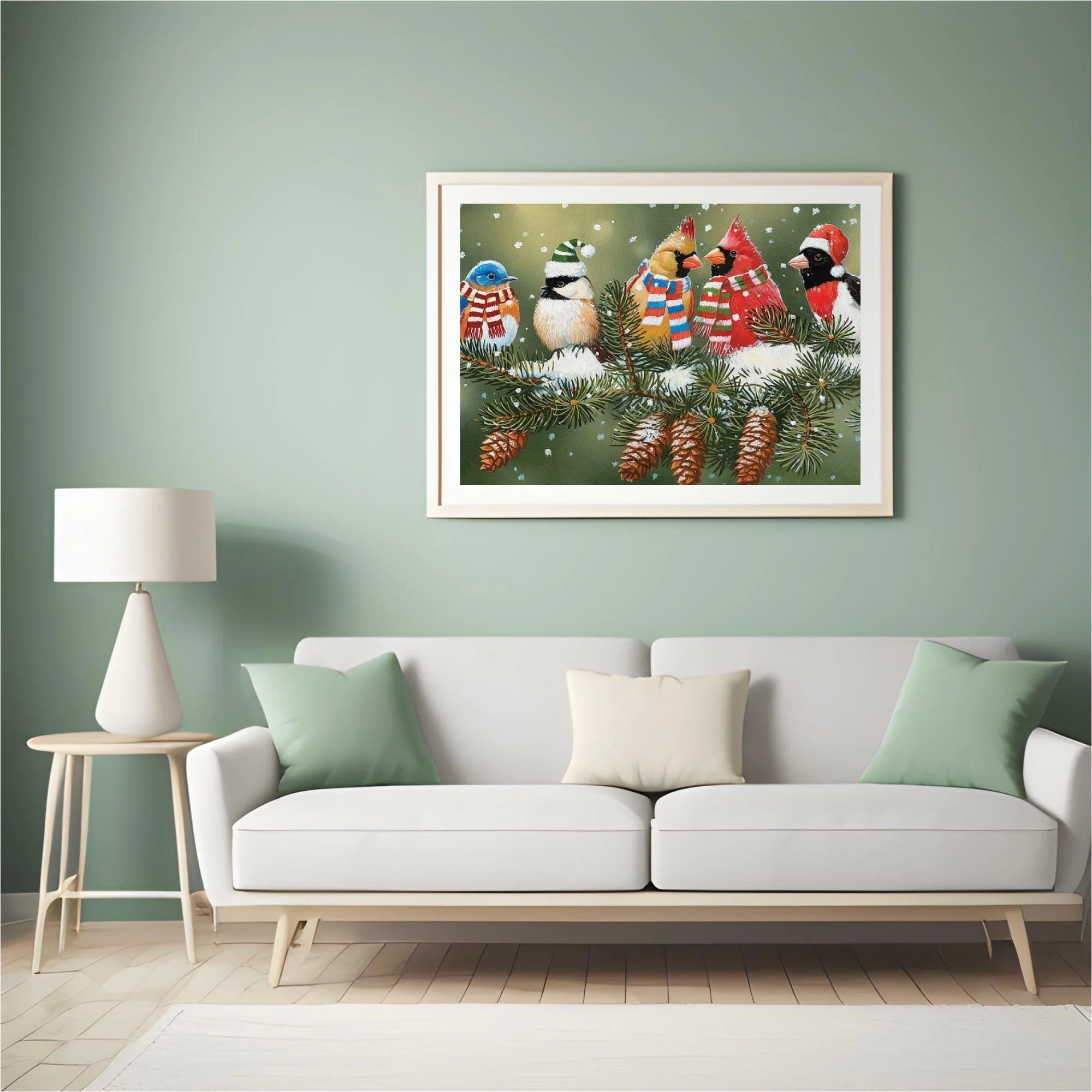 Diamond Painting - Oiseaux de Noël - SEOS®