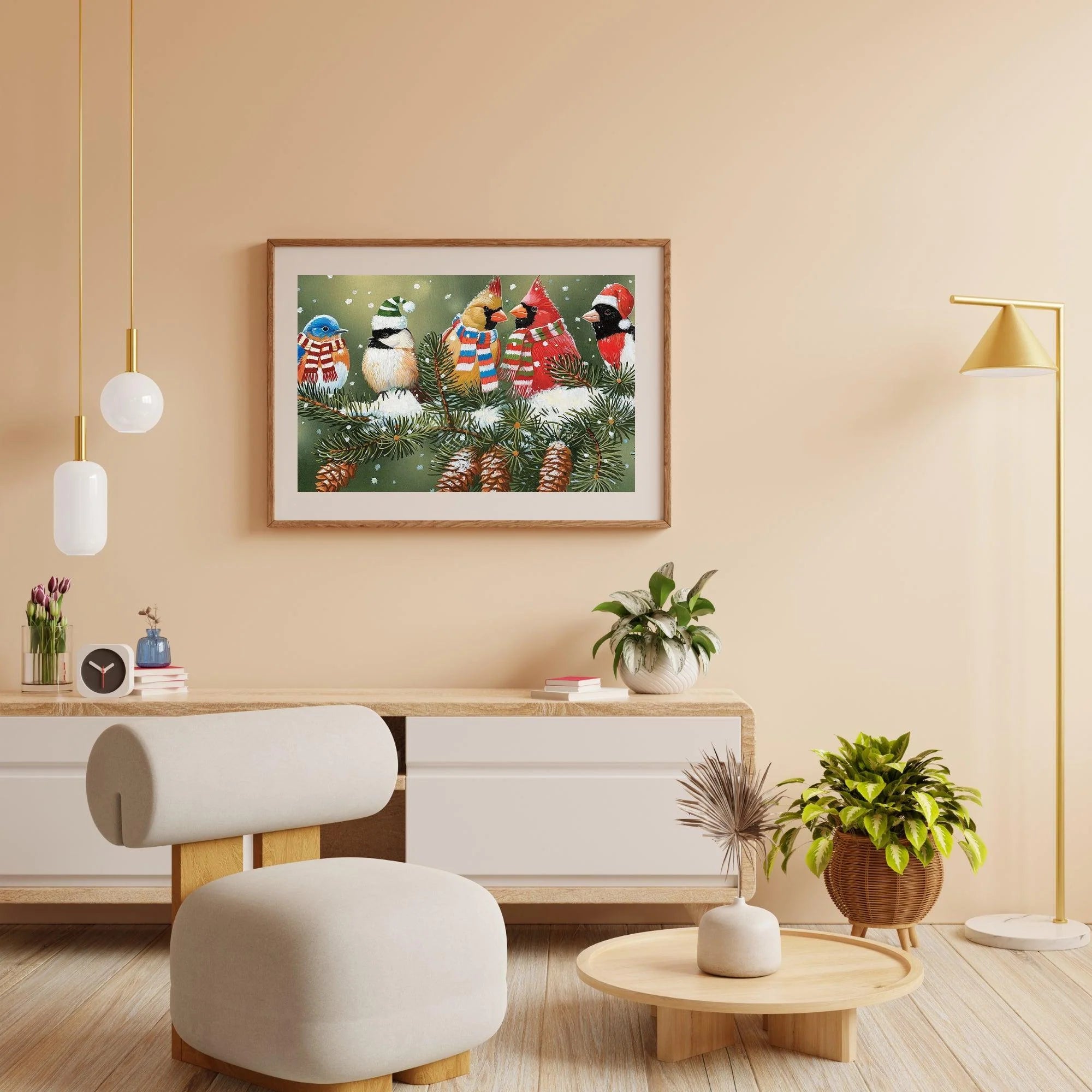 Diamond Painting - Oiseaux de Noël - SEOS®