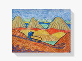 Diamond Painting - Ouvrier en argile avec une charrette jaune - SEOS Shop ®