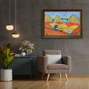 Diamond Painting - Ouvrier en argile avec une charrette jaune - SEOS Shop ®